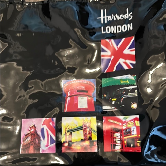 Harrods London Black Tote Bag - Picture 3 of 9